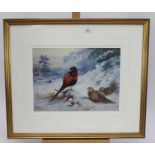 Archibald Thorburn (1860-1935) two limited edition coloured prints - Black Grouse and Pheasants in t