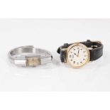 1940s/50s ladies Fabre-Leuba Geneva Art Deco bangle watch and Seiko wristwatch (2)