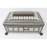 Large 19th century Anglo-Indian casket
