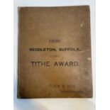 Middleton Suffolk tithe map and copy of the Tithe award