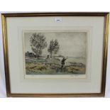 *Henry Wilkinson (1921-2011) two signed limited edition coloured etchings - Shooting scenes, 113/150