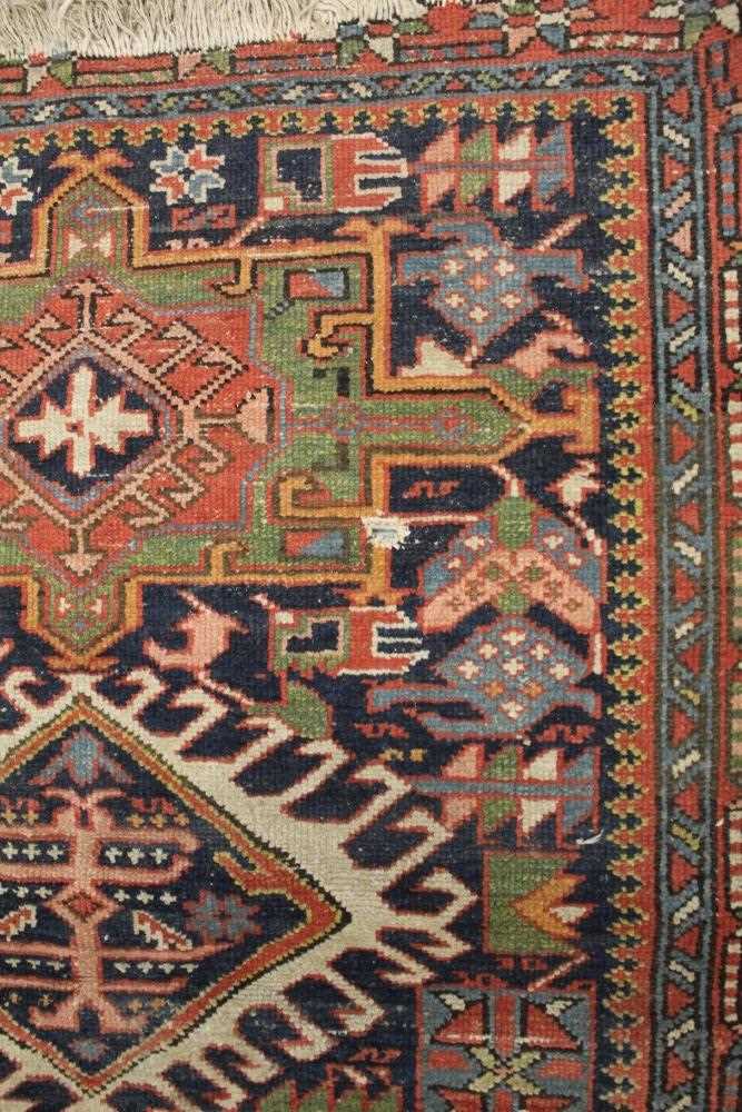 Persian rug, together with a small Heriz rug - Image 7 of 9
