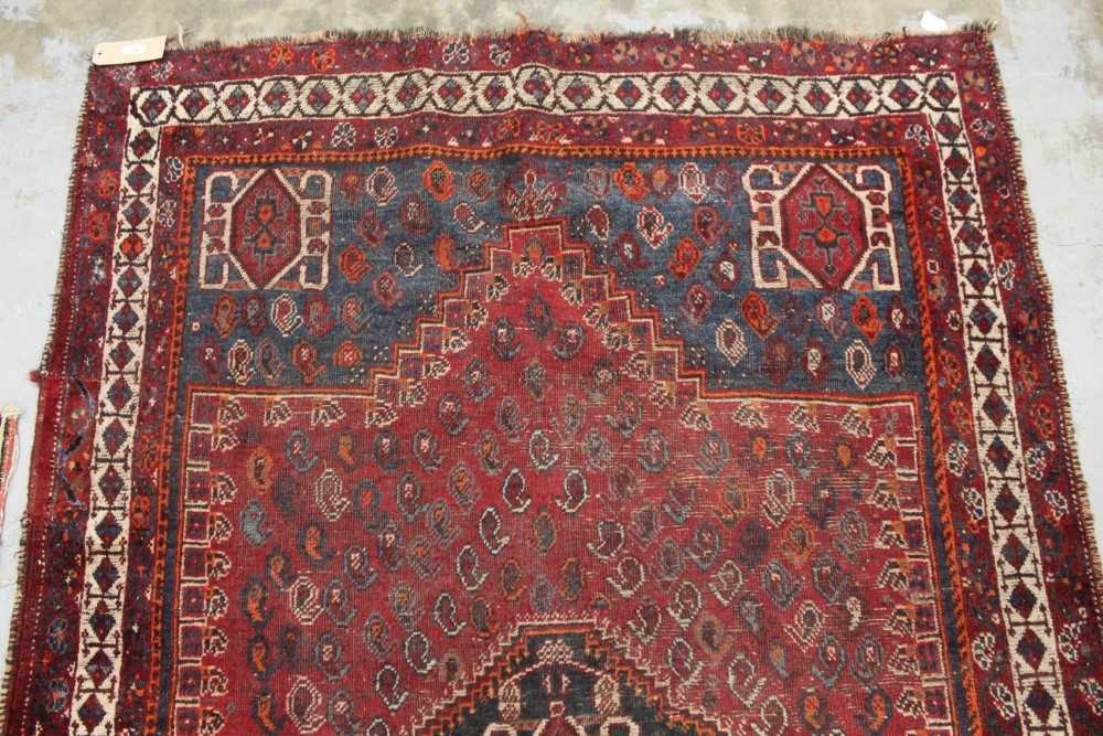 Persian rug, together with a small Heriz rug - Image 3 of 9