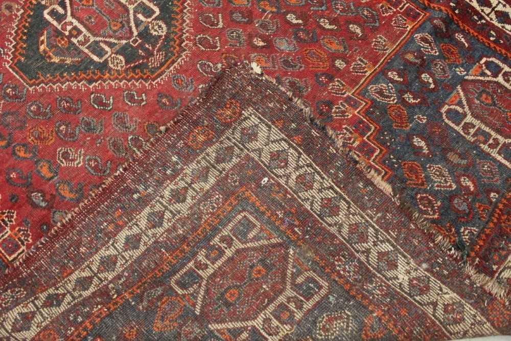 Persian rug, together with a small Heriz rug - Image 9 of 9