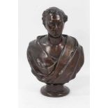 Edward William Wyon (1811-1885) bronze portrait bust of Robert Stephenson