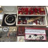 Collection of costume jewellery and wristwatches