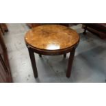 Circular coffee table on square legs, 67cm diameter