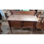 Edwardian marble topped wash stand
