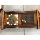 1920's regulator wall clock together with two other reproduction regulator clocks (3):