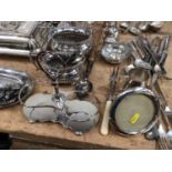 Quantity of Victorian and later silver plate, including tureens, tea wares and flatware