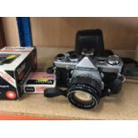 Olympus OM-1 camera with accesories