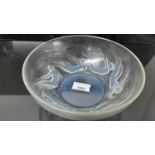 Rene Lalique Ondines pattern opalescent glass bowl, moulded with six nude female figures, signed, 20