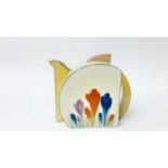 Clarice Cliff Stamford Bizarre range Crocus pattern teapot