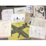 Large quantity of assorted aircraft ephemera to include photographs, histories of aircraft and other
