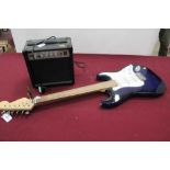 Electric guitar and amplifier