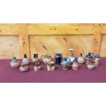 Collection of miniature Doulton stoneware including vases, ewers, jugs etc (46)