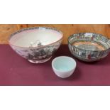 Royal Doulton series ware bowl - Old Moreton, Belleek vase, Belleek mug, small ceramic bowl, Halcyon