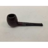 Dunhill Shell 41011 pipe with silver collar, appears unsmoked