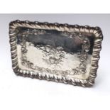 Edwardian silver tray with Reynolds angels decoration (Chester 1901)