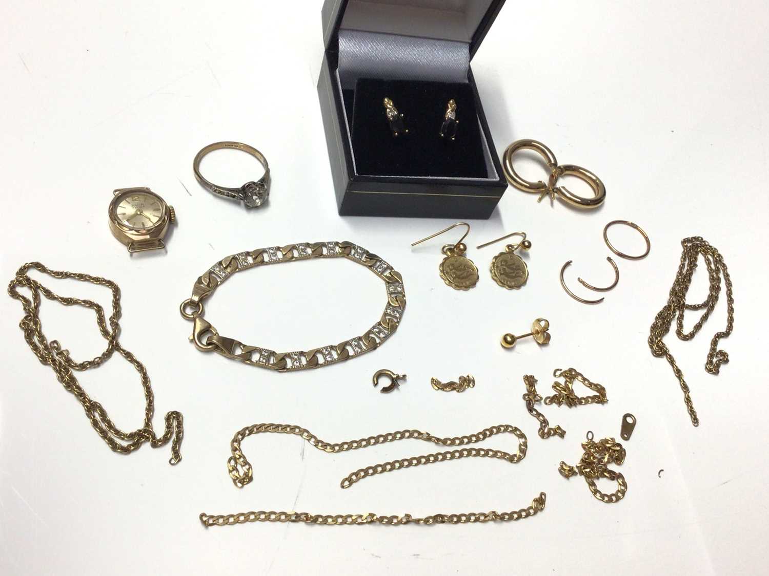 Collection of gold jewellery