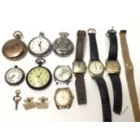 Collection of pocket and wristwatches