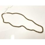 9ct gold rope twist necklace