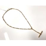 9ct yellow gold watch chain/necklace