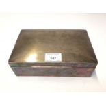 Large silver cigar box