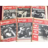 Large quantity of 'Boxing News' publications circa late 70s to early 80s