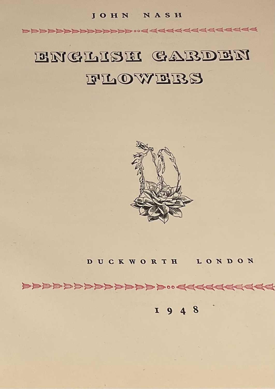 English Garden Flowers, John Nash, published November 1948