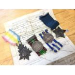 Victorian medal group comprising Afghanistan medal with Kandahar clasp named to 508 PTE. J. Bennett.