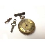 18ct gold cased pocket watch