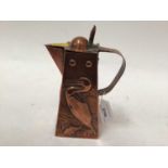 Newlyn School Arts & Crafts copper lidded jug