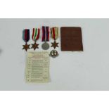 Second World War Army medal group comprising 1939 - 1945 Star, Africa Star, Italy Star and War medal