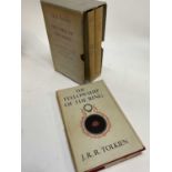 J R Tolkien set of Lord of the Rings Trilogy 10th / 7th impression box set, together with a group of