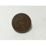 G.B. - Copper Penny Victoria 1841 (N.B. No colon) EF (1 coin)