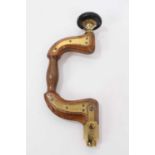 James Howarth & Sons brass and wood brace