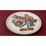 Rosenthal Eduardo Paolozzi plate - Homage to George Orwell, 26cm diameter