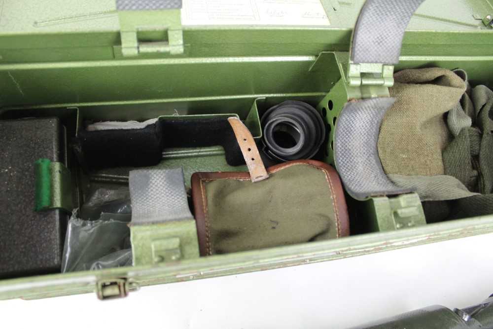 Russian night vision scope and accessories in galvanised painted travelling case - Image 3 of 3