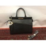 Versace 19.69 Sportivo Harlow Satchel handbag in mock croc