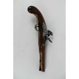 Early 19th century military Flintlock pistol with .600 calibre two-stage barrel, London Proofs, lock