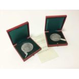 G.B. - Silver medallions issued by Turner and Simpson Ltd, Birmingham