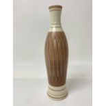 Poole pottery freeform vase decorated in the PRB pattern, 37cm high