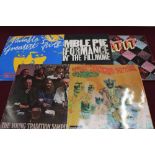 Selection of 11 LP records including Rolling Stones (Exile - Complete with postcards), Humble Pie, T
