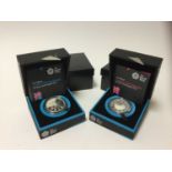 G.B. - Royal Mint silver proof piedfort £5 coins celebrating the official 'London 2012 Paralympics'