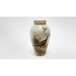 Worcester Stinton pheasants vase