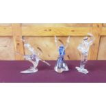 Three Swarovski Magic of Dance figures