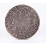 G.B. - Silver Crown Charles II 1663 (N.B. Regnal year on edge in Roman figures) G-VG (1 coin)