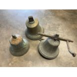 Three cast bells