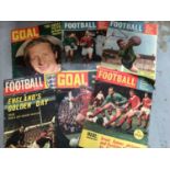 Football programmes selection 1996 World Cup, various magazines including Charles Buchan